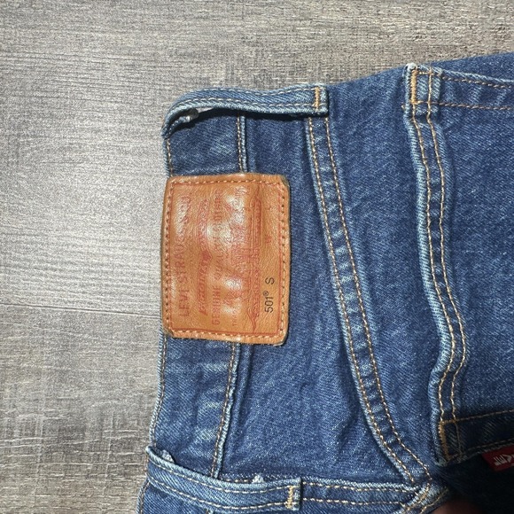 Levis 501 S Jeans Womens 24x28 Blue Skinny Button Fly Premium Denim High Rise - Picture 11 of 16